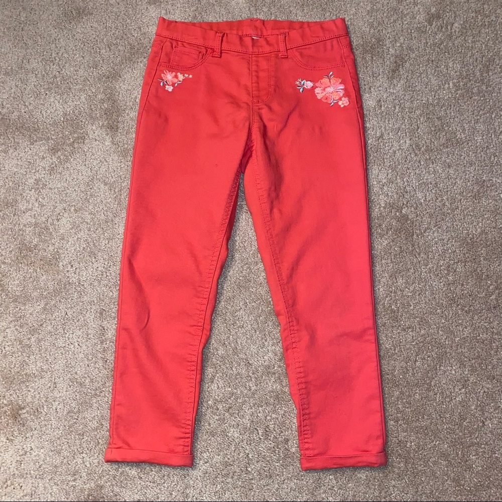 Girls Pink Wonder Nation Flower Pants